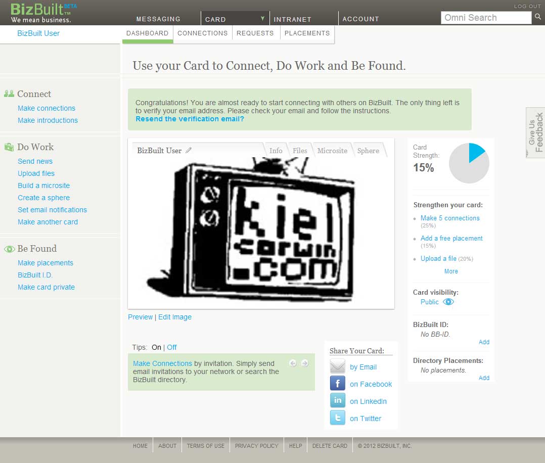 BizBuilt Dashboard