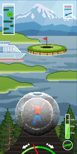 Washington Lottery Zorb Golf Game